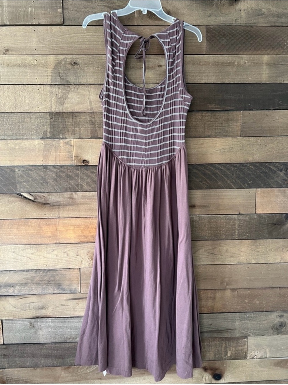 Free People Brown Striped Midi Dress - Picture 4 of 6